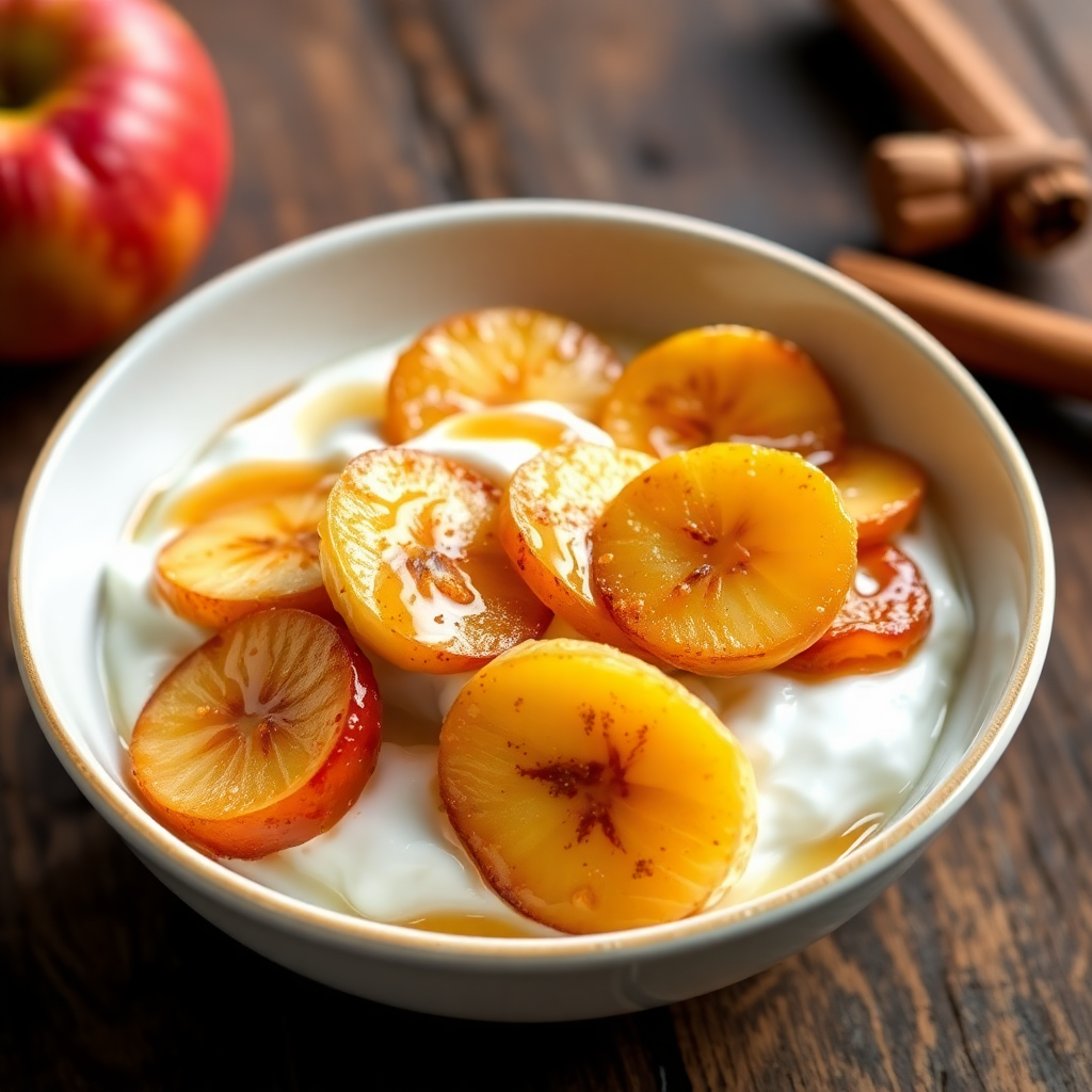 French Apple-Banana Yogurt Delight