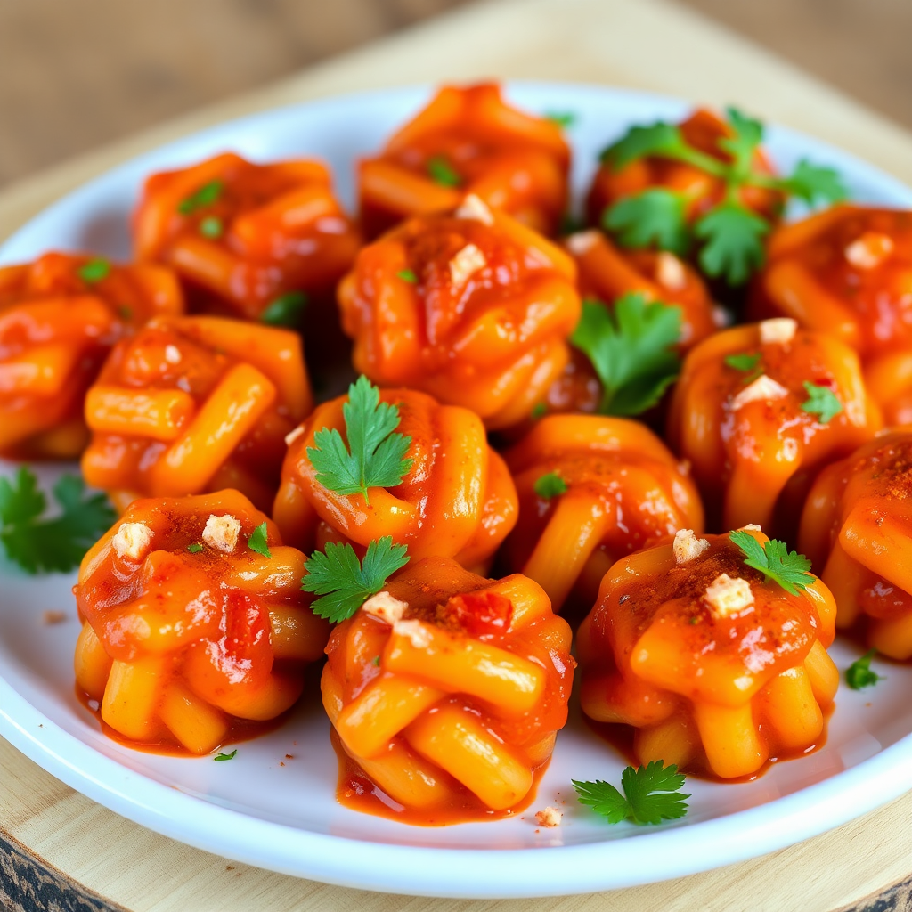 Spicy Tomato Pasta Bites
