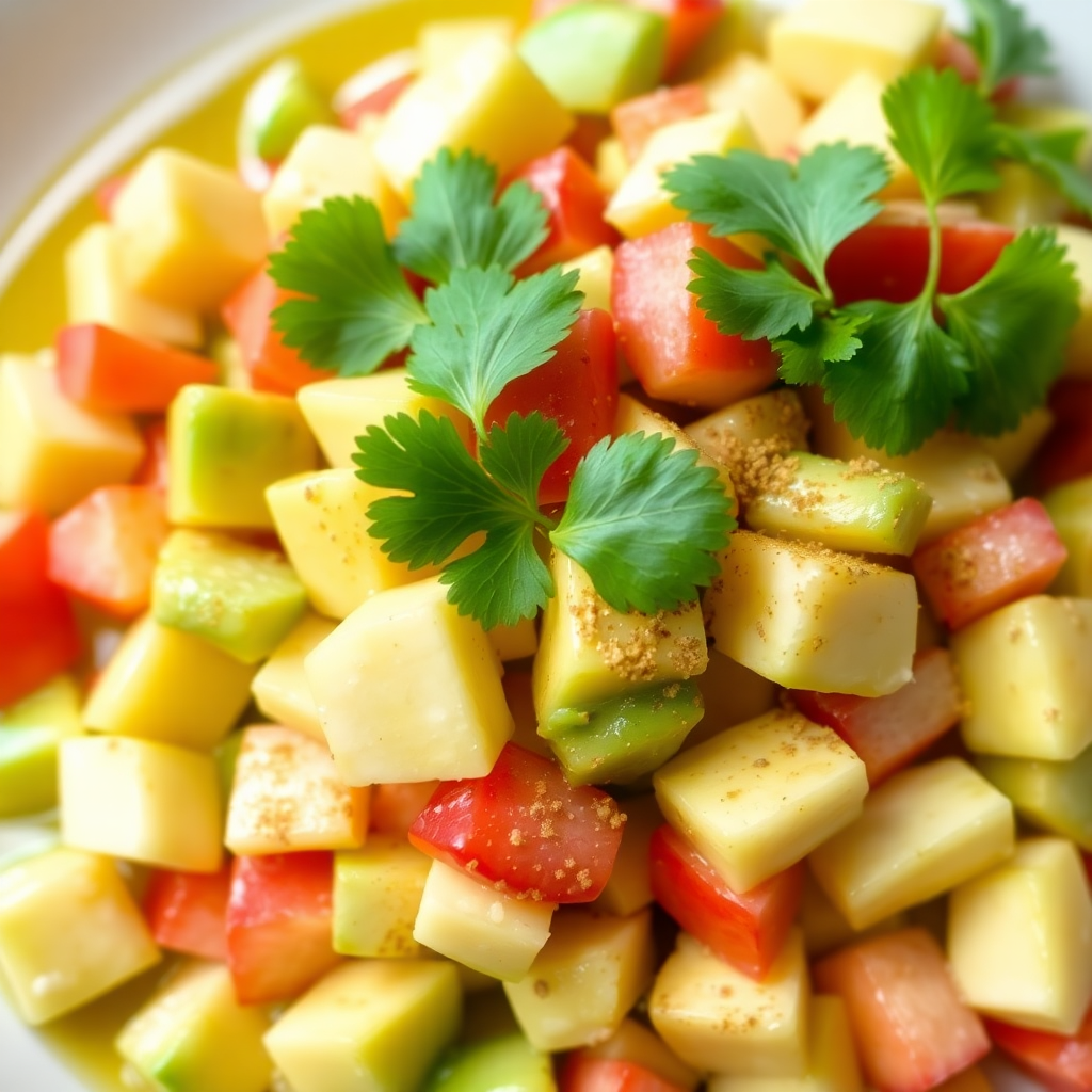 Afghan Apple and Avocado Salad with Spices