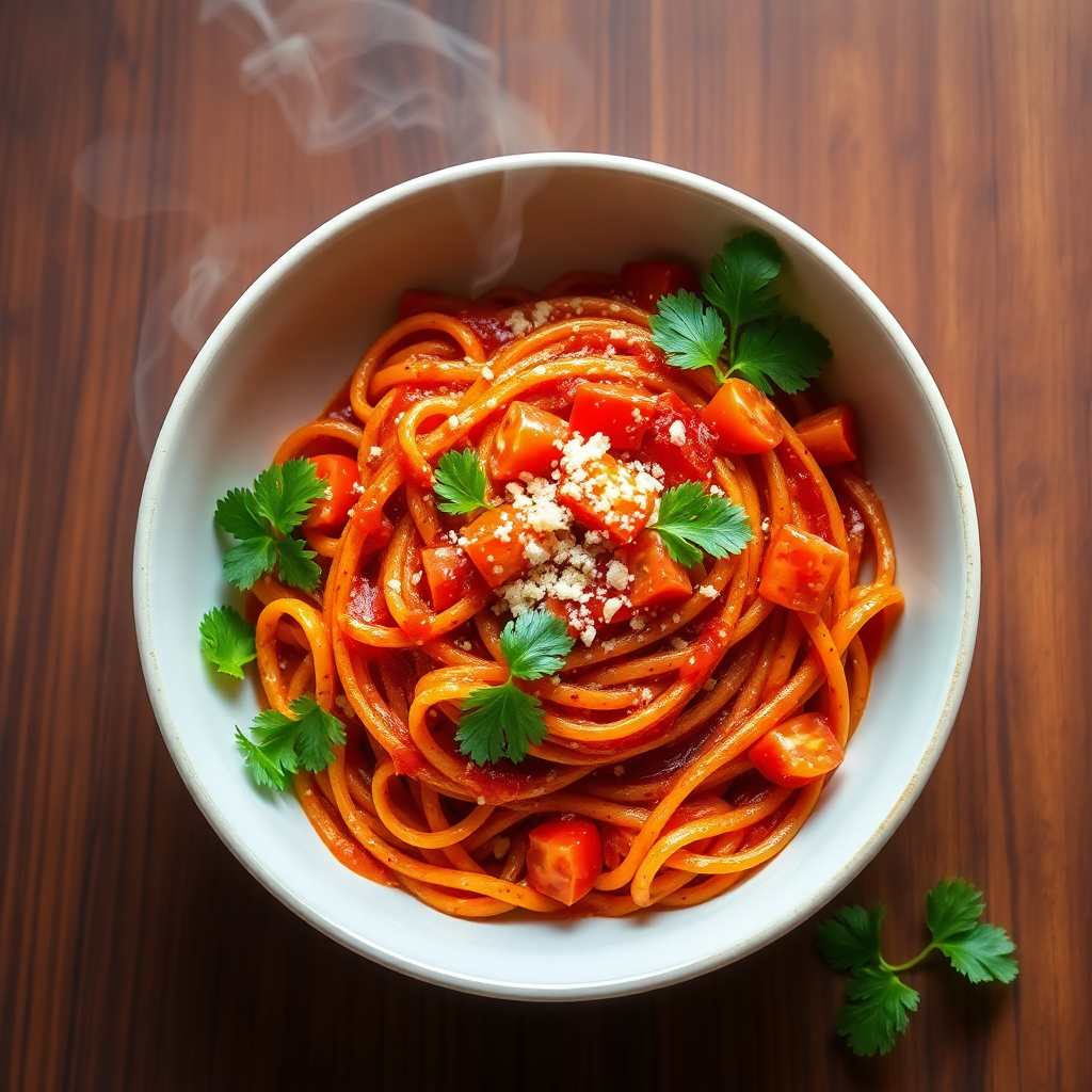 Somali Spiced Pasta with Tomato Sauce