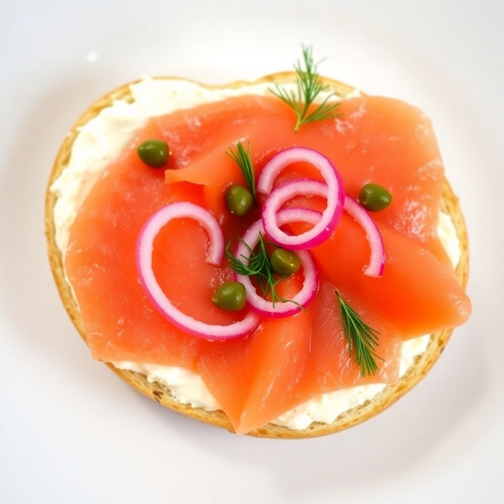 Classic Bagels with Smoked Salmon and Cream Cheese
