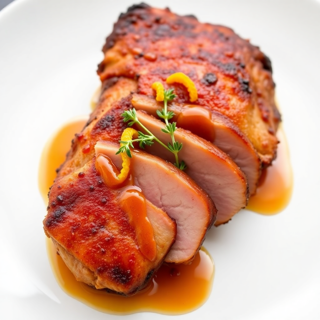 Pan-Seared Duck Breast with Orange Glaze