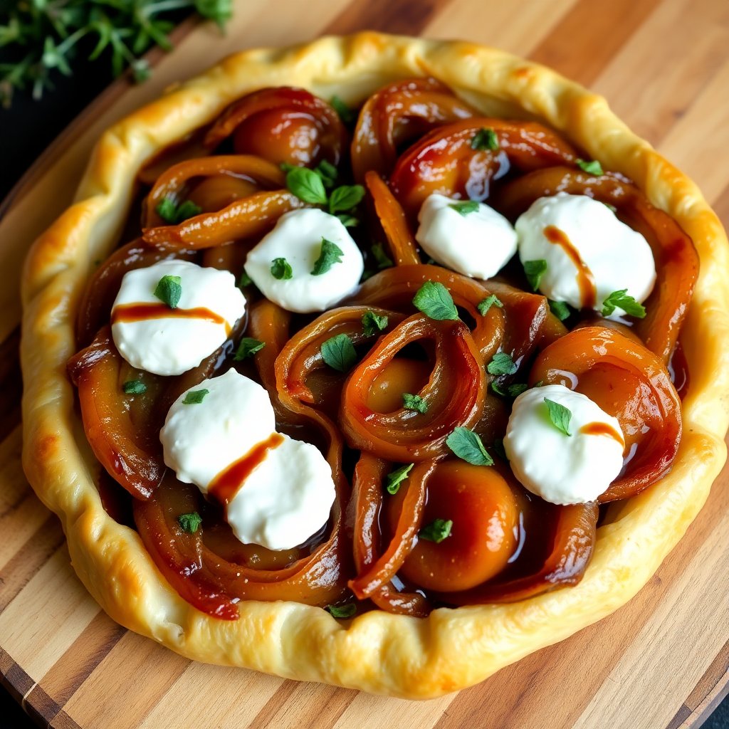 Caramelized Onion and Goat Cheese Tart