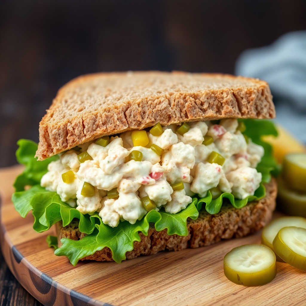Tangy Pickle Tuna Sandwich