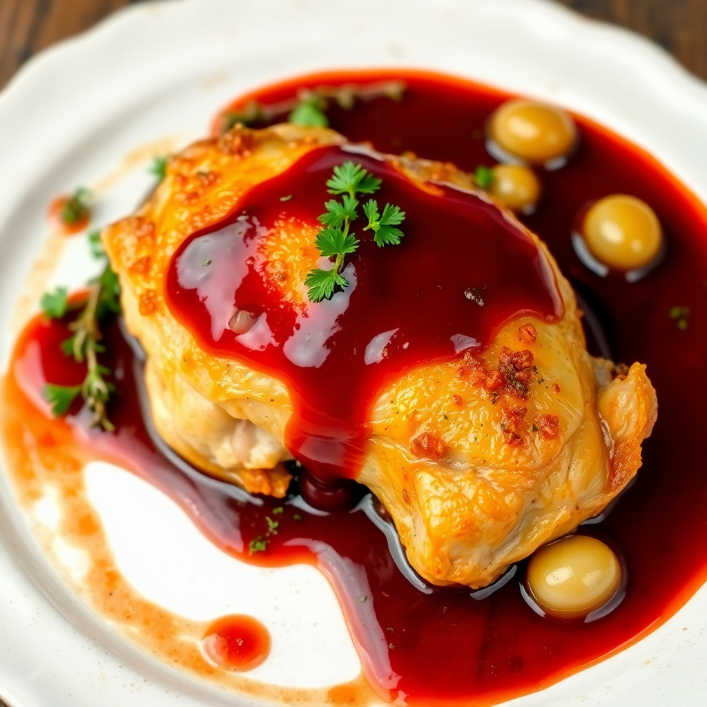 Red Wine Braised Chicken Thigh