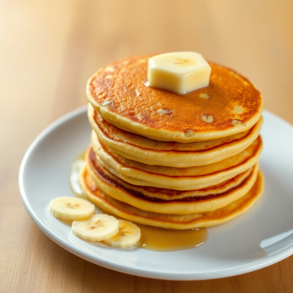 Banana Custard Pancakes