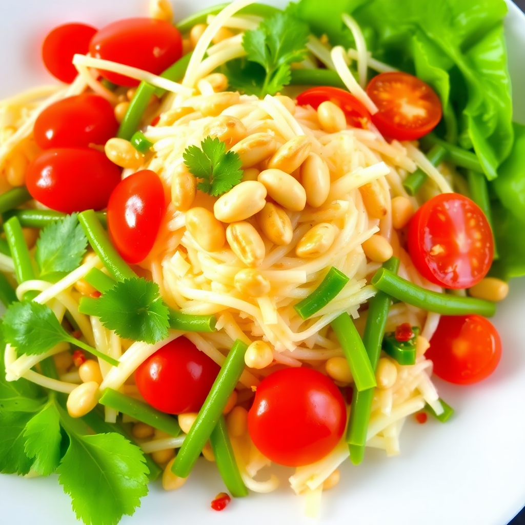 Spicy Green Papaya Salad (Som Tum)