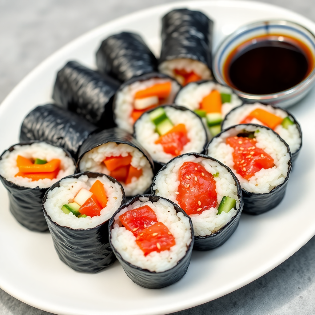 Spicy Korean Gimbap Bites