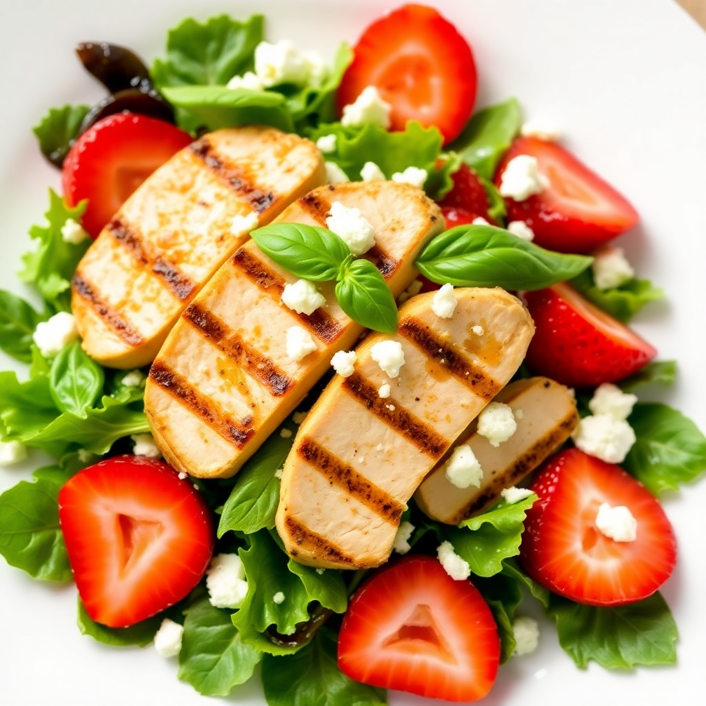Strawberry Basil Chicken Salad