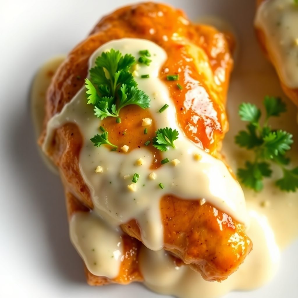 Creamy Garlic Chicken with Mayonnaise