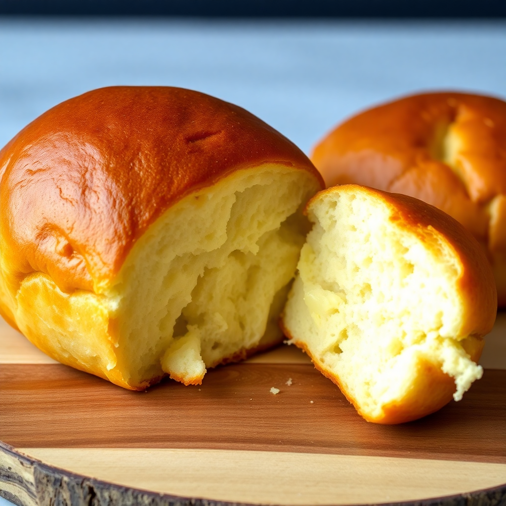 Soft & Fluffy Low-Carb Brioche Roll