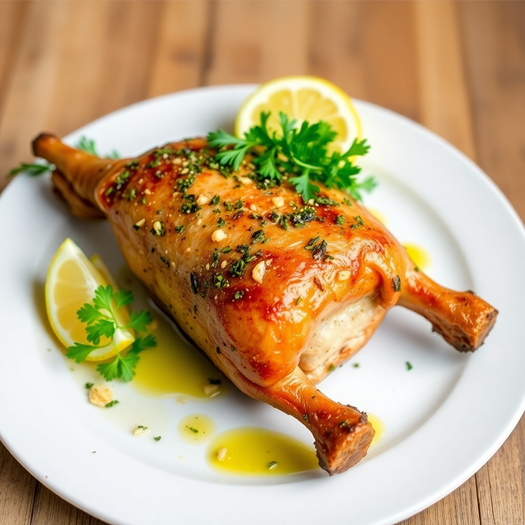 Herb-Roasted Rabbit with Garlic and Lemon