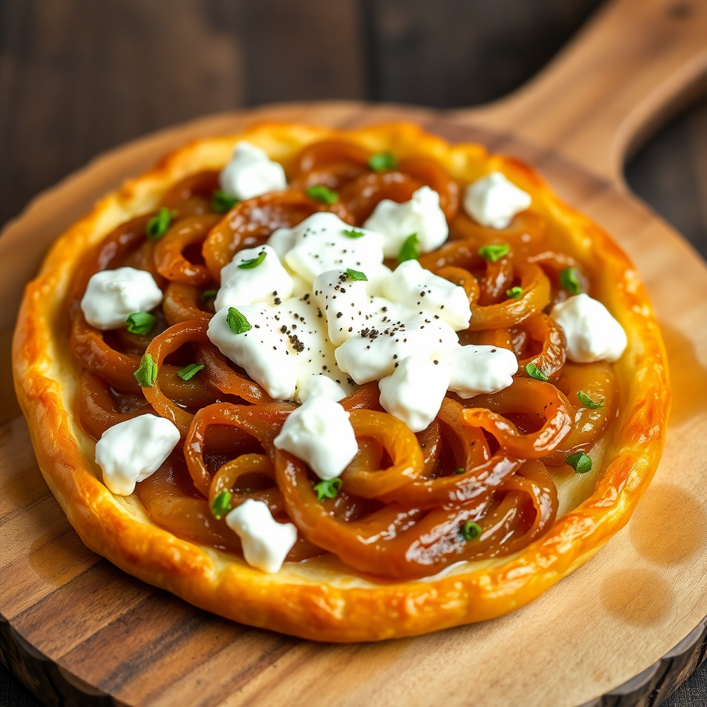 Caramelized Onion and Goat Cheese Tart