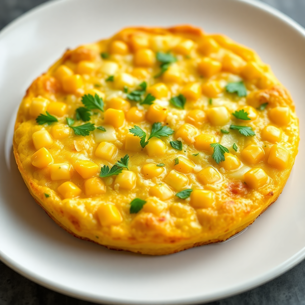 Corn and Egg Savory Frittata