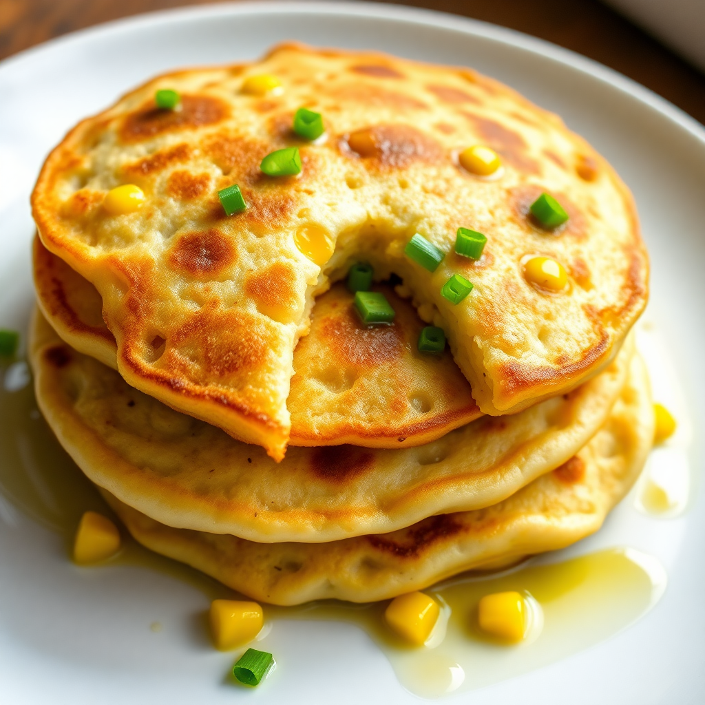 Corn and Egg Savory Pancakes