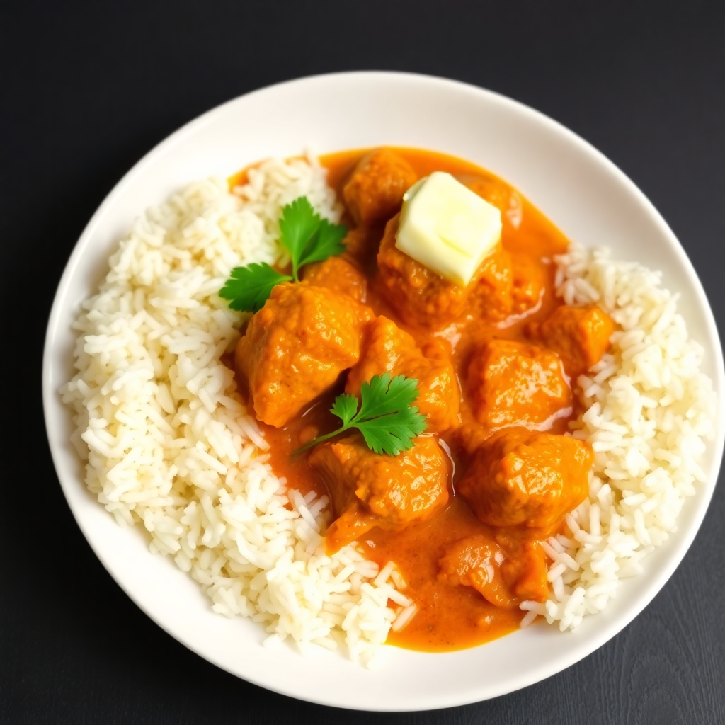 Classic Butter Chicken with Rice