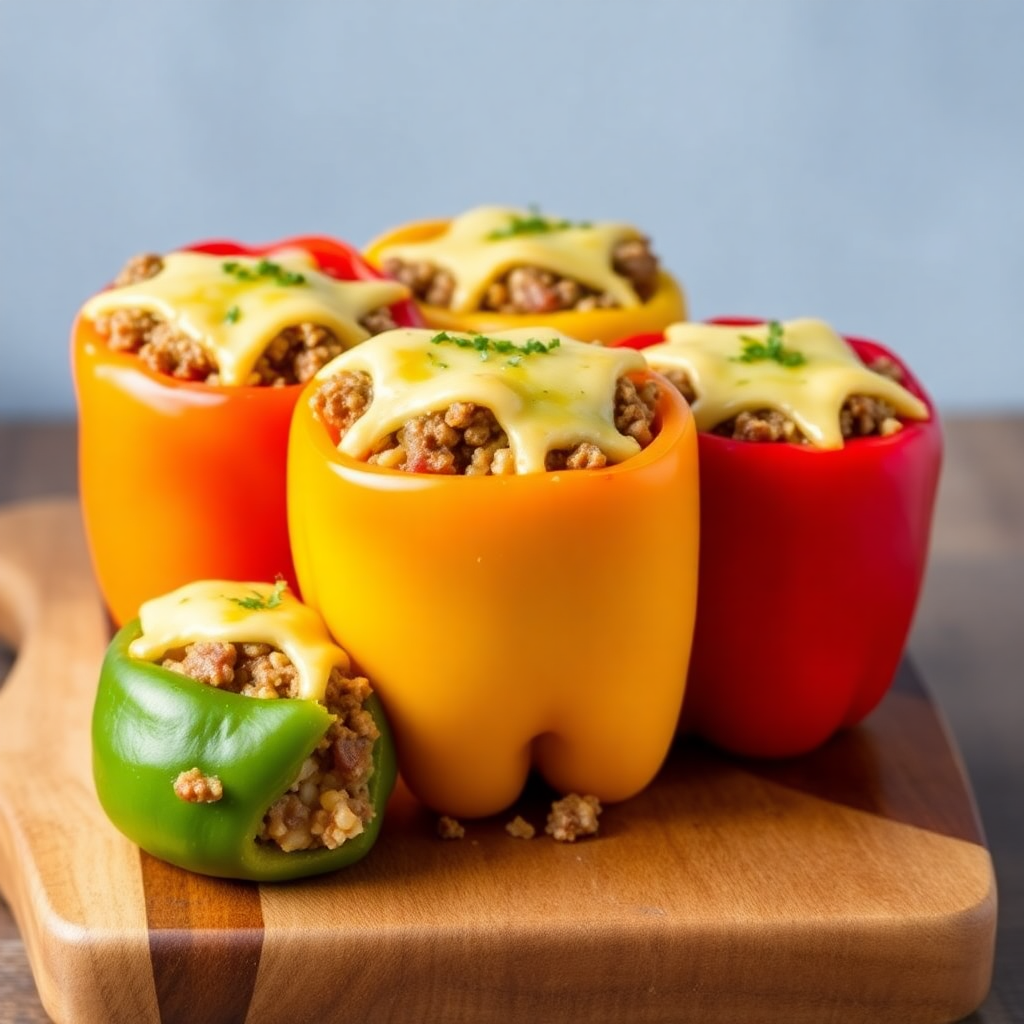 Air Fryer Stuffed Bell Peppers