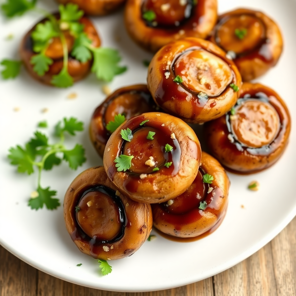 Balsamic Air Fryer Mushrooms