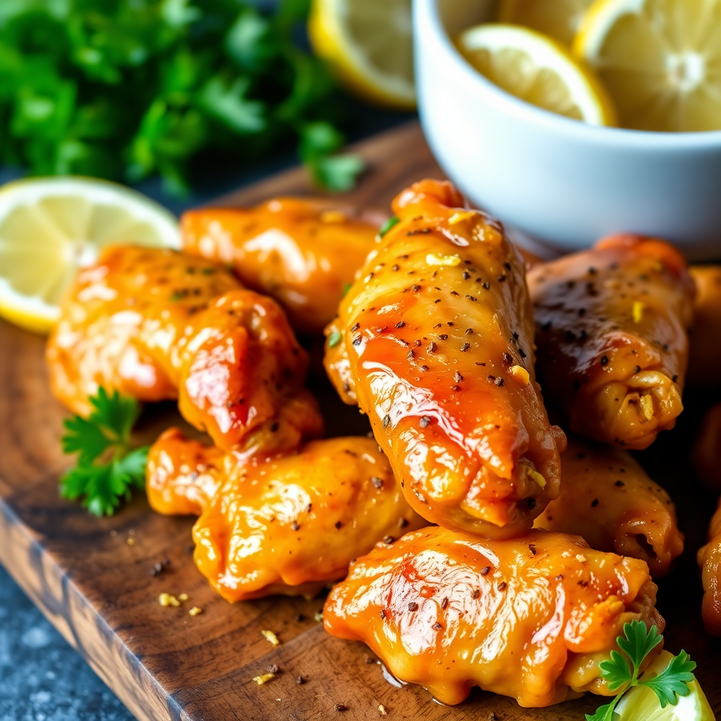 Lemon Pepper Chicken Wings