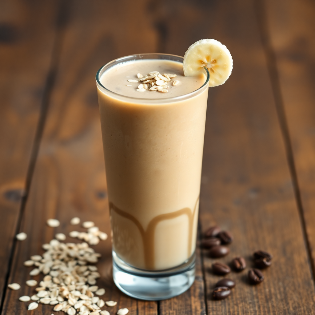 Banana Coffee Oatmeal Smoothie