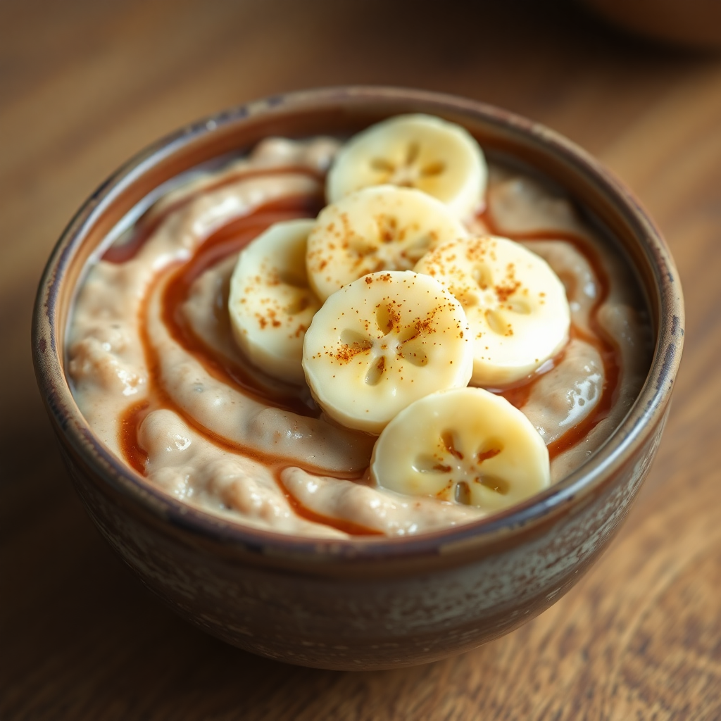 Banana Coffee Oatmeal Dessert