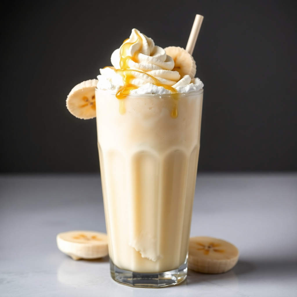 Classic Vanilla Banana Milkshake