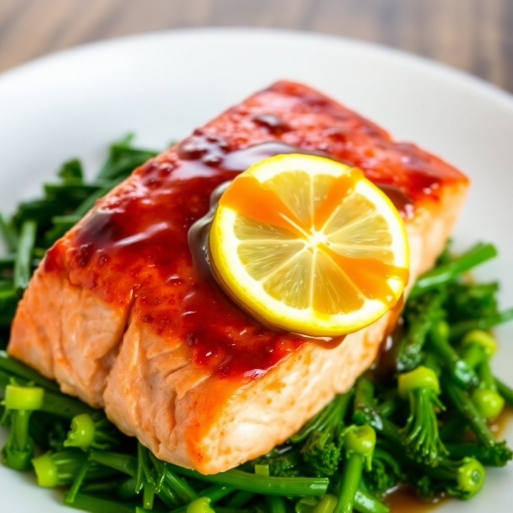 Honey Garlic Glazed Salmon
