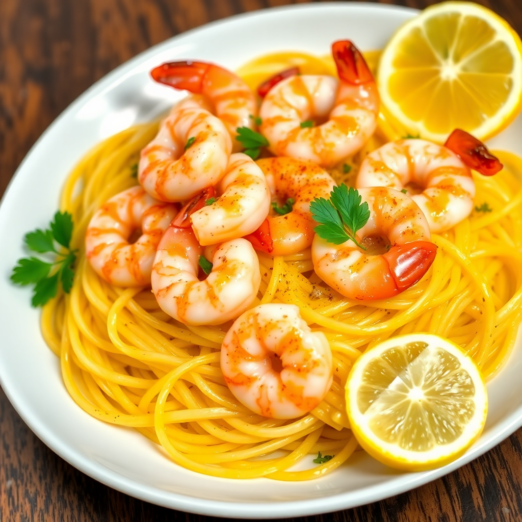 Garlic Butter Shrimp Pasta