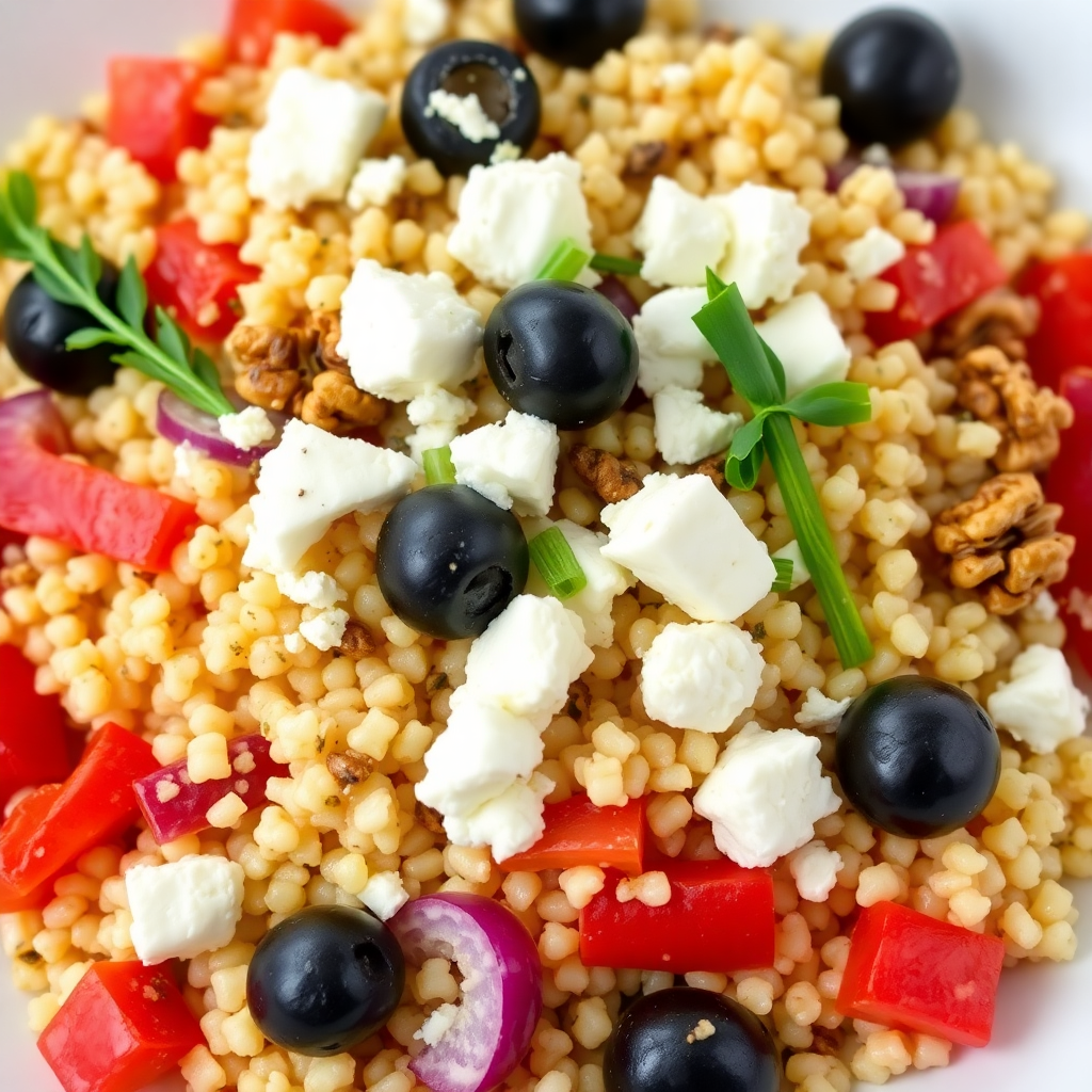 Mediterranean Whole-Wheat Couscous Salad