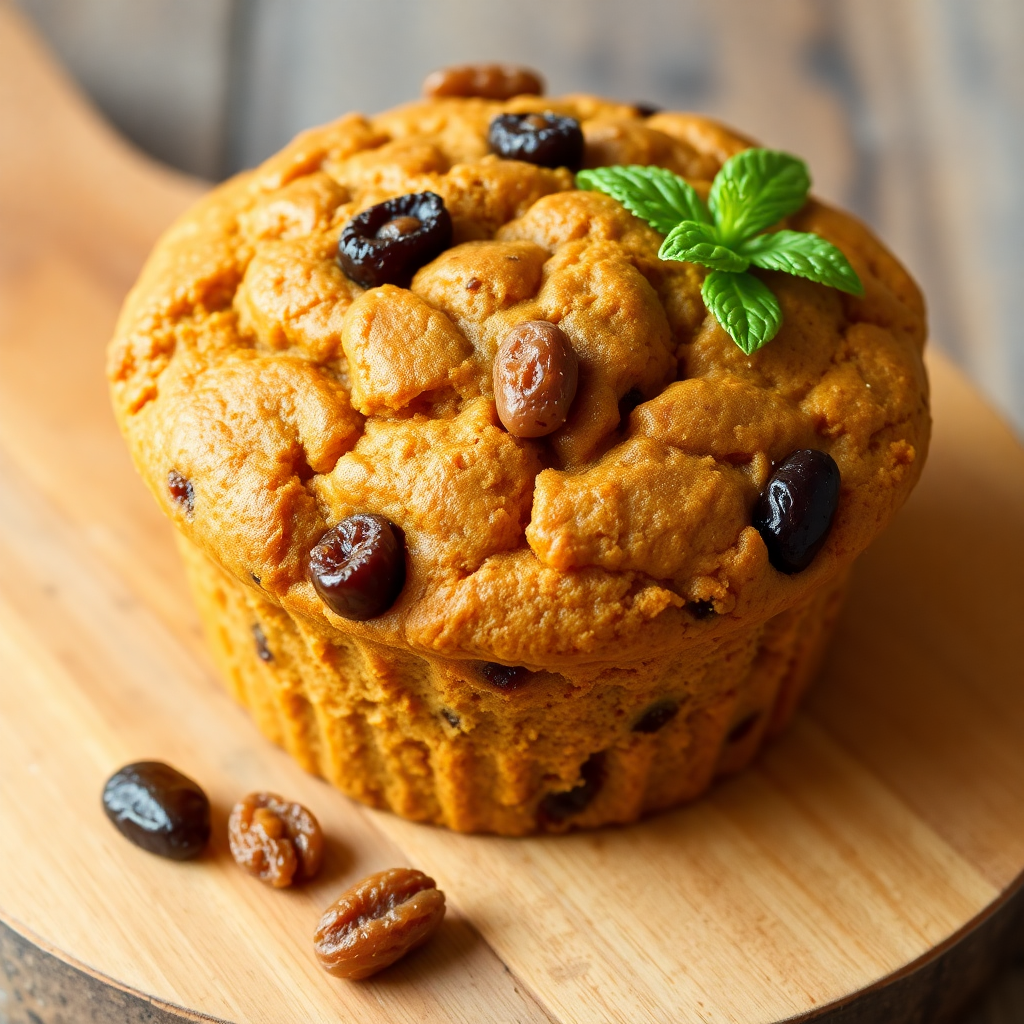 Banana Pumpkin Bran Muffin