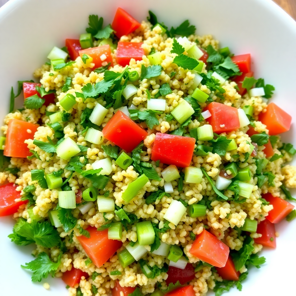 Refreshing Bulgur Wheat Tabbouleh Salad