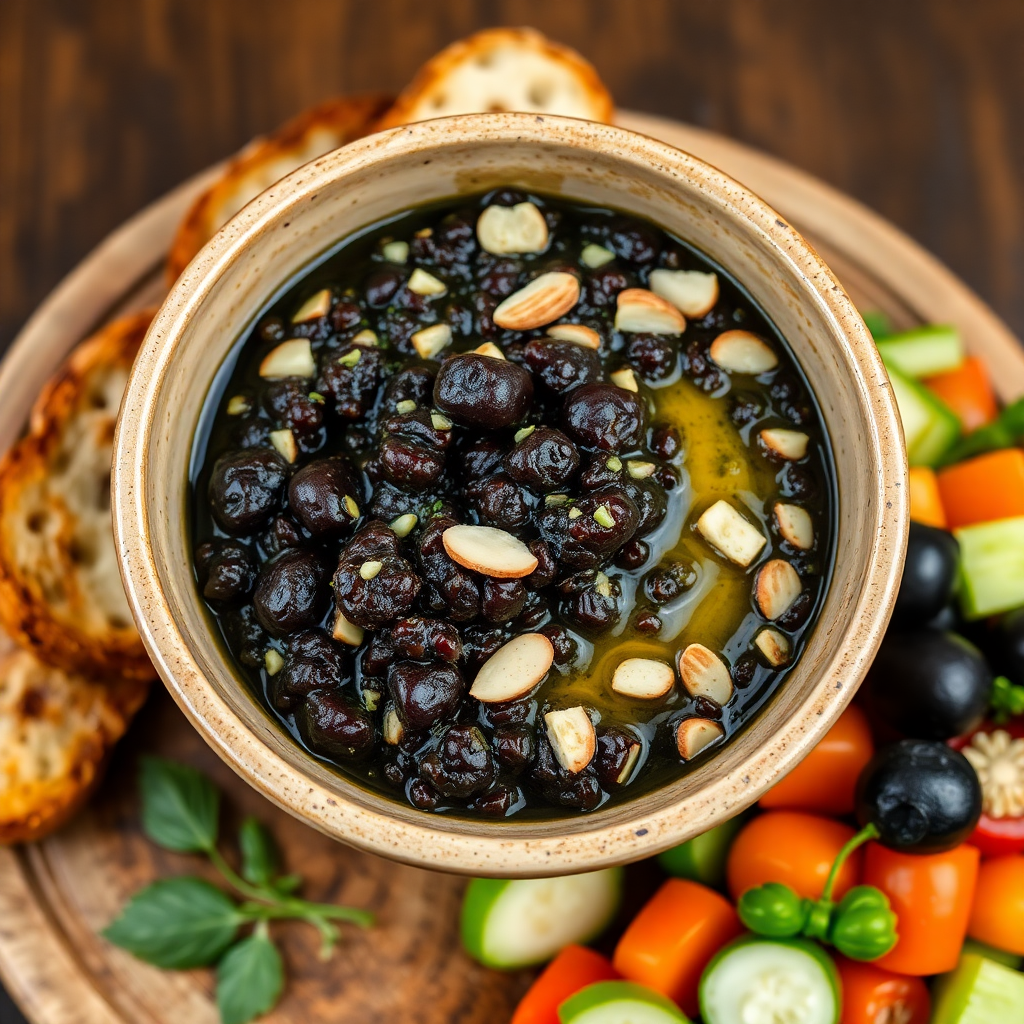 Black Olive and Almond Tapenade
