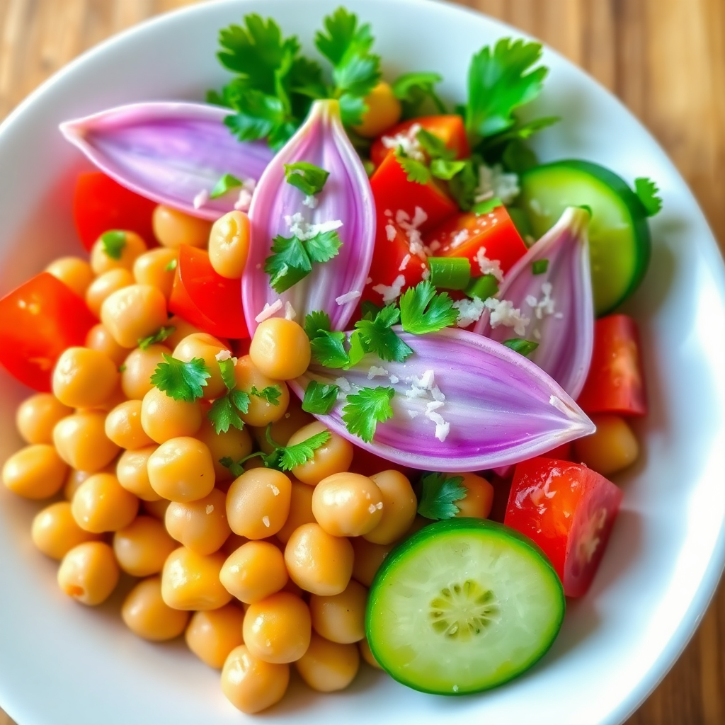 Banana Flower & Chickpea Salad Bowl