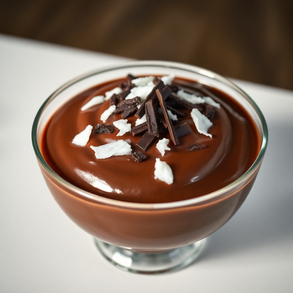 Indulgent Chocolate Coconut Pudding