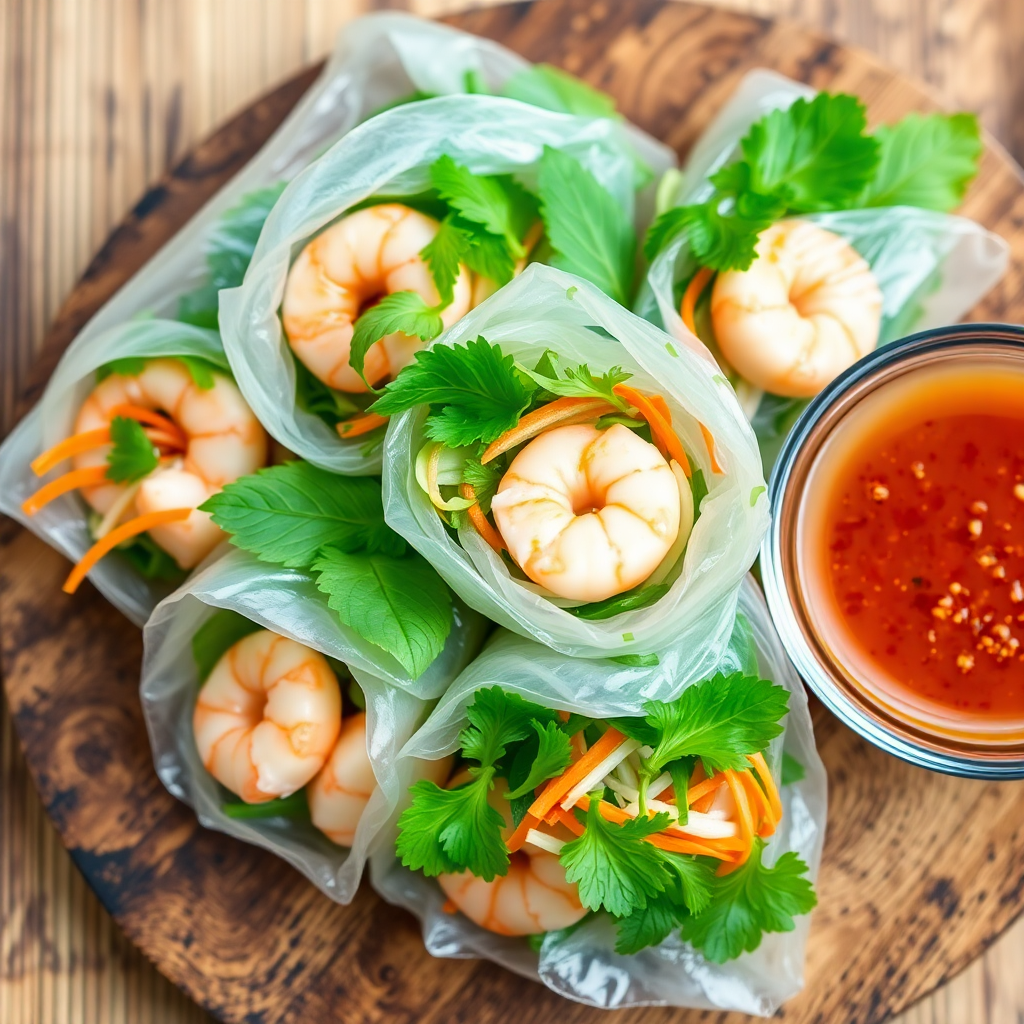Beer-Infused Vietnamese Rice Paper Rolls
