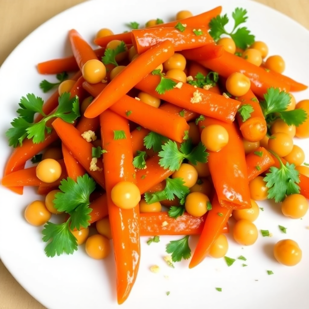 Honey-Glazed Carrot and Chickpea Stir-Fry