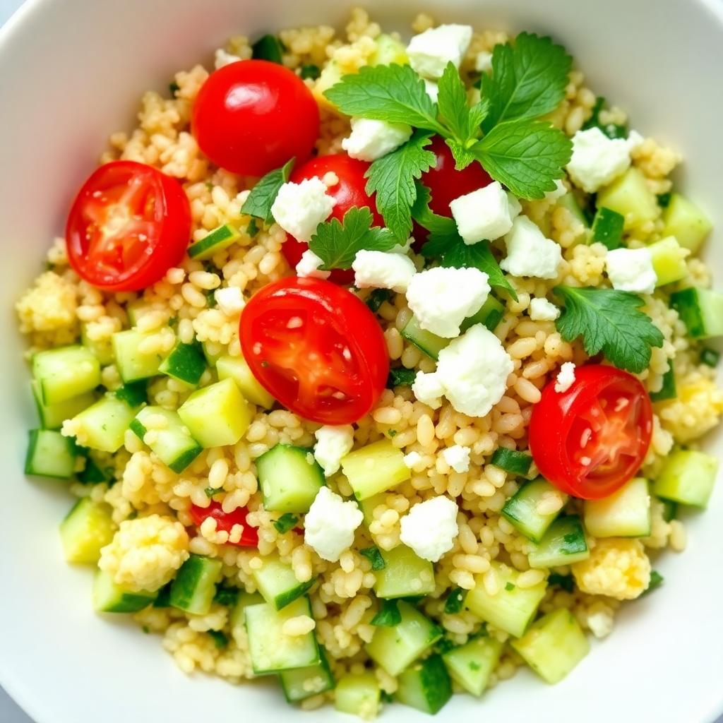 Refreshing Cucumber and Herb Quinoa Salad