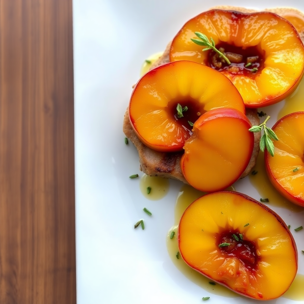 Seared Pork Tenderloin with Caramelized Peaches