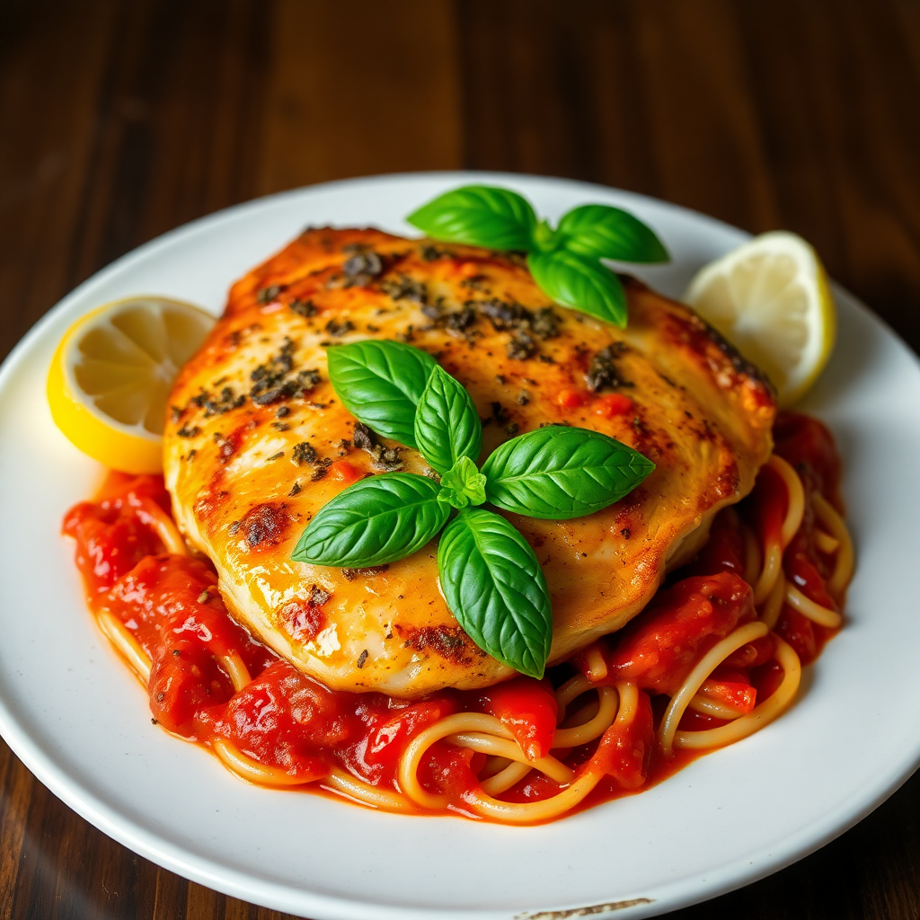 Herb Garlic Marinated Chicken for Marinara Pasta