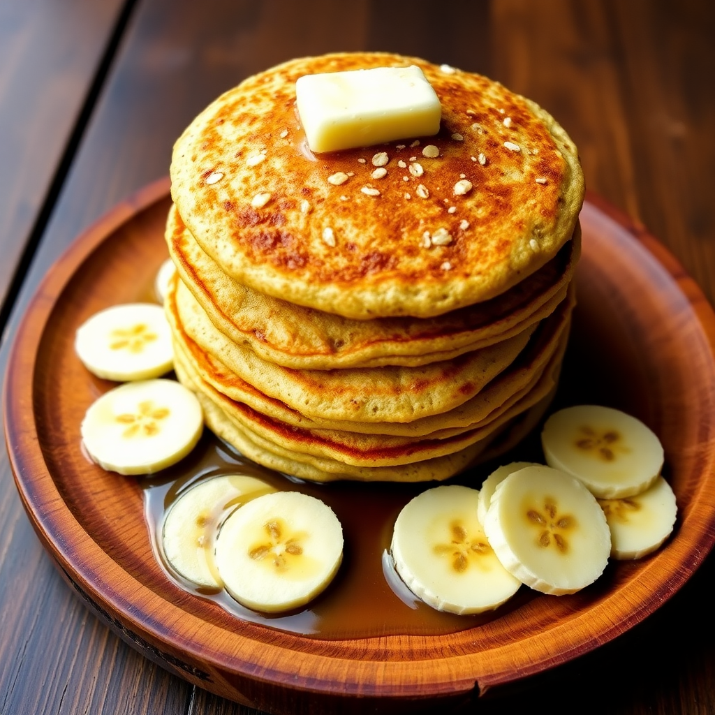 Banana Oat Pancakes