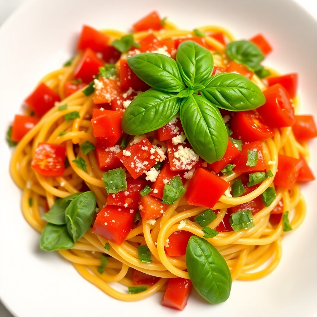 Rustic Tomato and Basil Pasta
