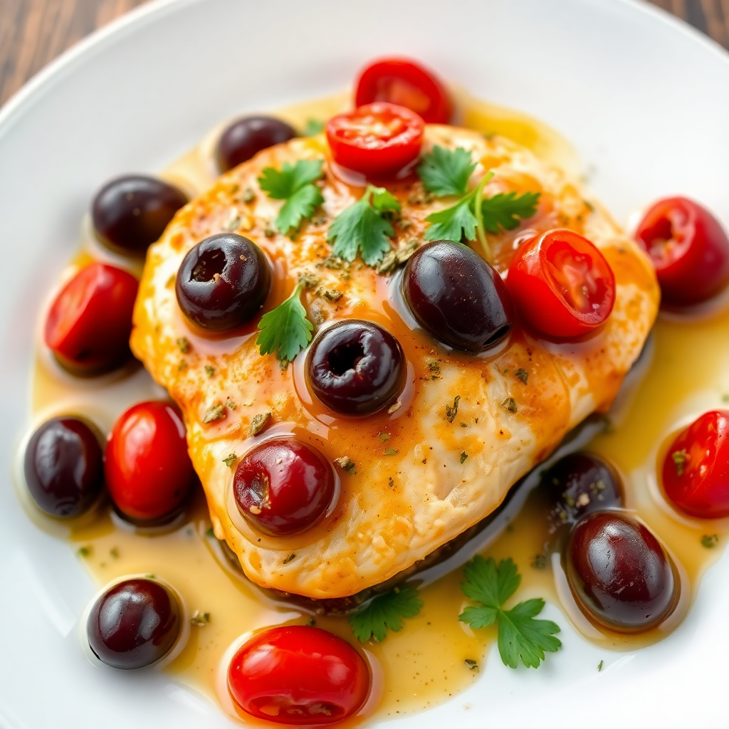 Mediterranean Olive and Herb Chicken