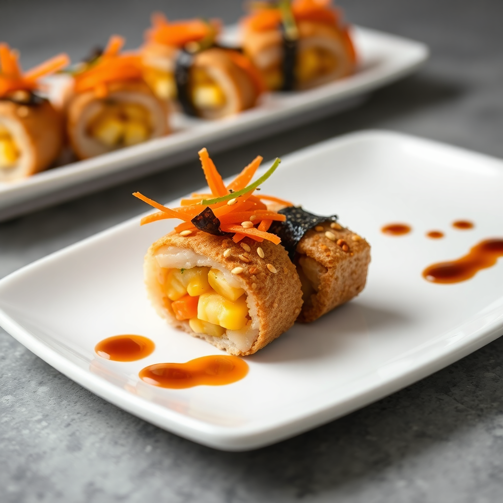 Healthy Japanese-Inspired Banana & Veggie Sushi Bites