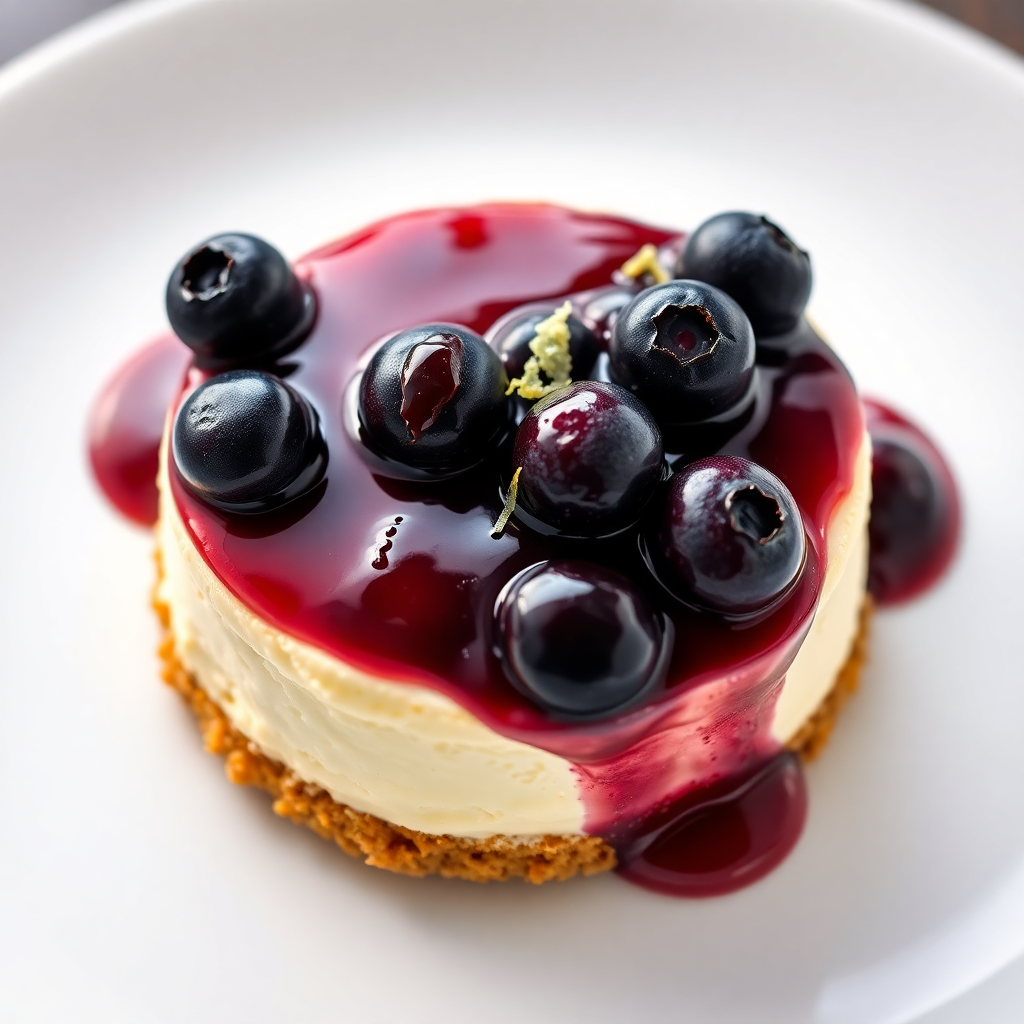 Silky Blueberry Cheesecake