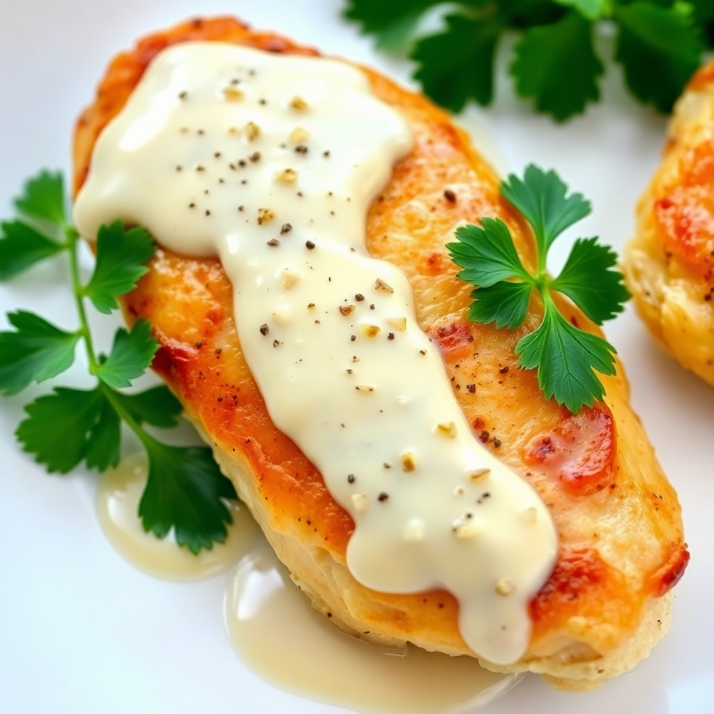 Creamy Garlic Chicken with Mayonnaise
