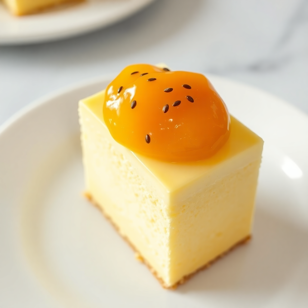 Creamy Passion Fruit Chilled Cake