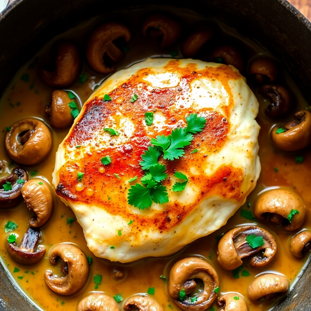 Creamy Chicken and Mushroom Skillet