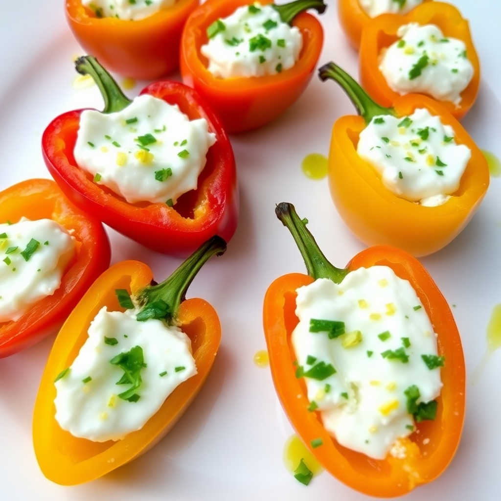 Mediterranean Stuffed Mini Peppers