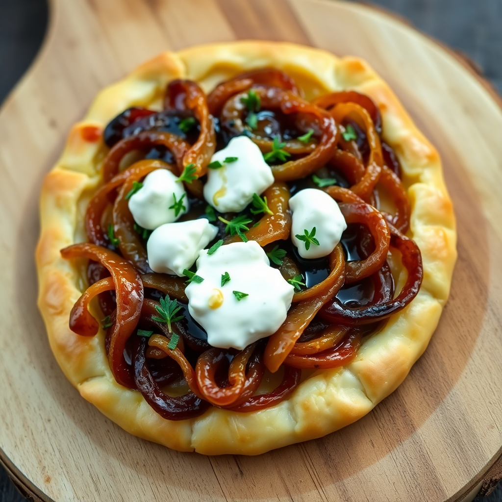 Caramelized Onion and Goat Cheese Tart