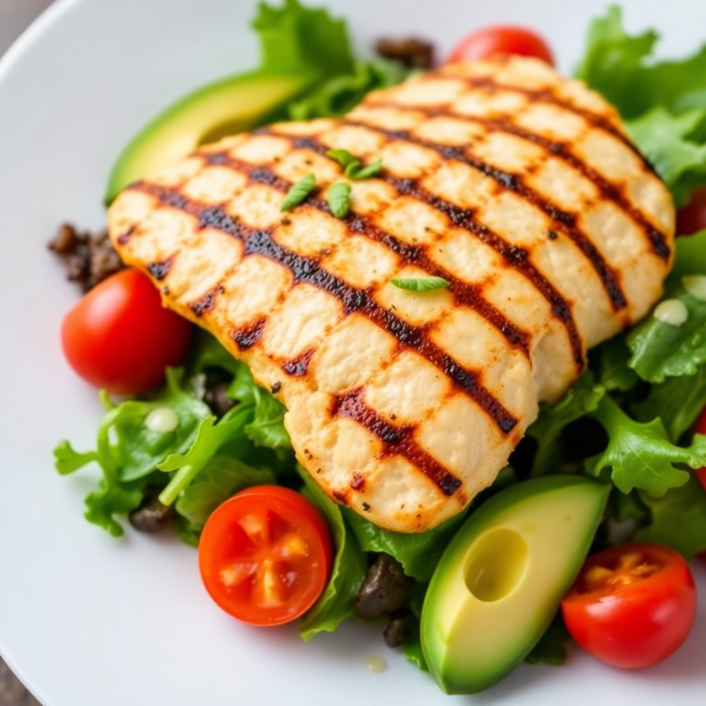 Grilled Turkey Avocado Salad